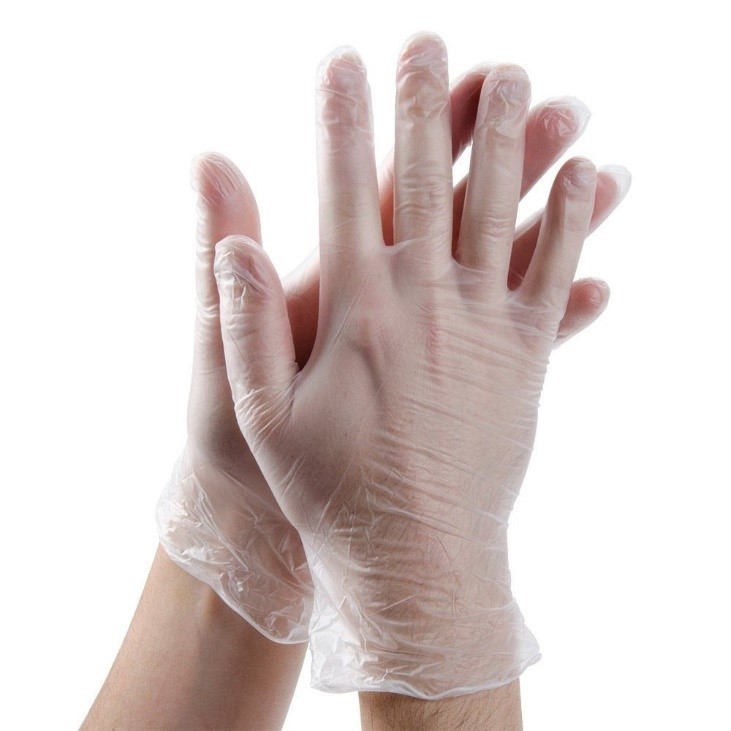 Vinyl White Gloves S