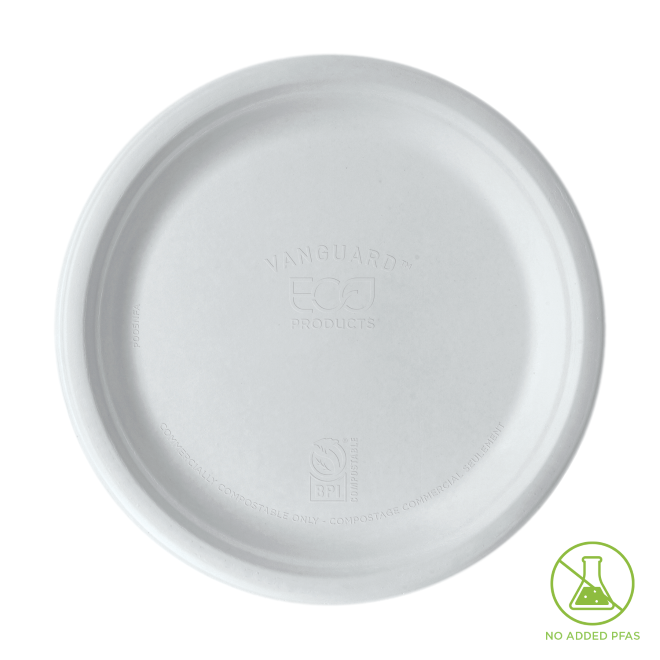 10 Inch Sugarcane Plate 50 Pack