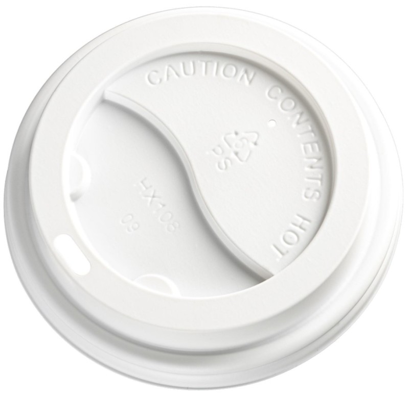 Paper Cup Lids 90mm White