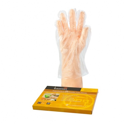 Bastion PE Clear Gloves M