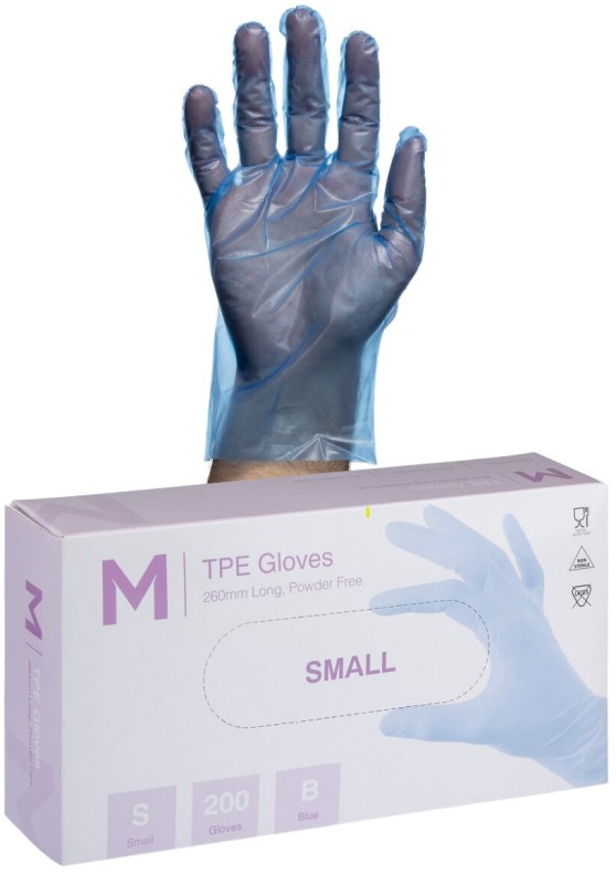 TPE Embossed Gloves PF - S Pack